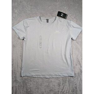 Under Armour Womens T Shirt Size Small Gray Loose Fit Active Performance Stretch